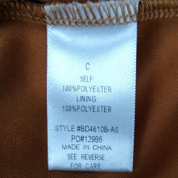 ALTAR'D STATE A Beautiful Soul Orange Dress Swiss Dots Women's Size C, 3X, 22-24 - Picture 9 of 9